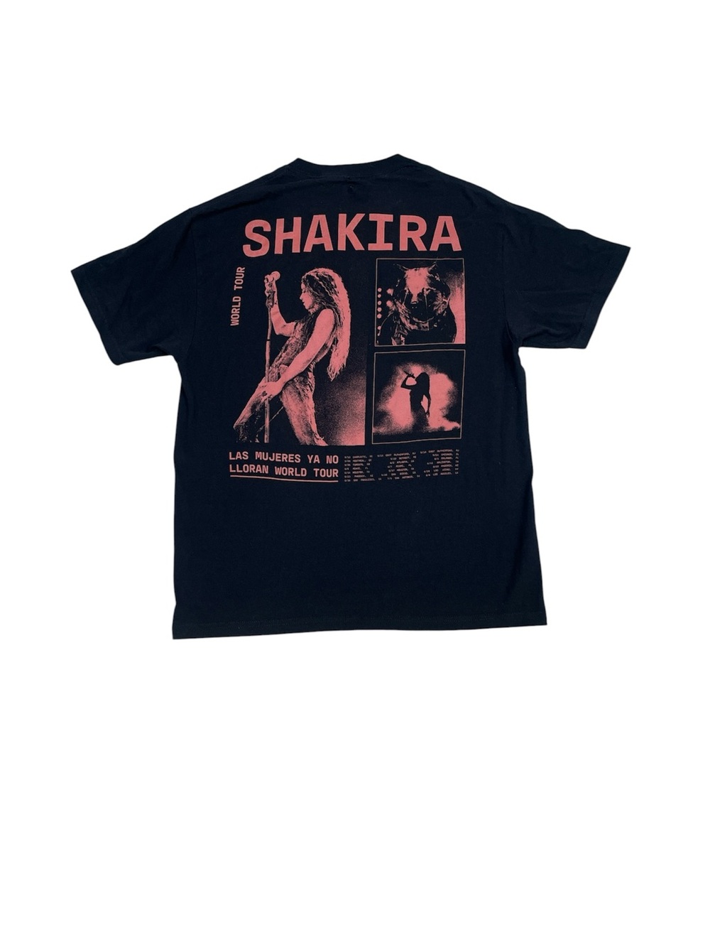 Shakira Tour Shirt Las Mujeres Ya No Lloran World Tour T- Shirt